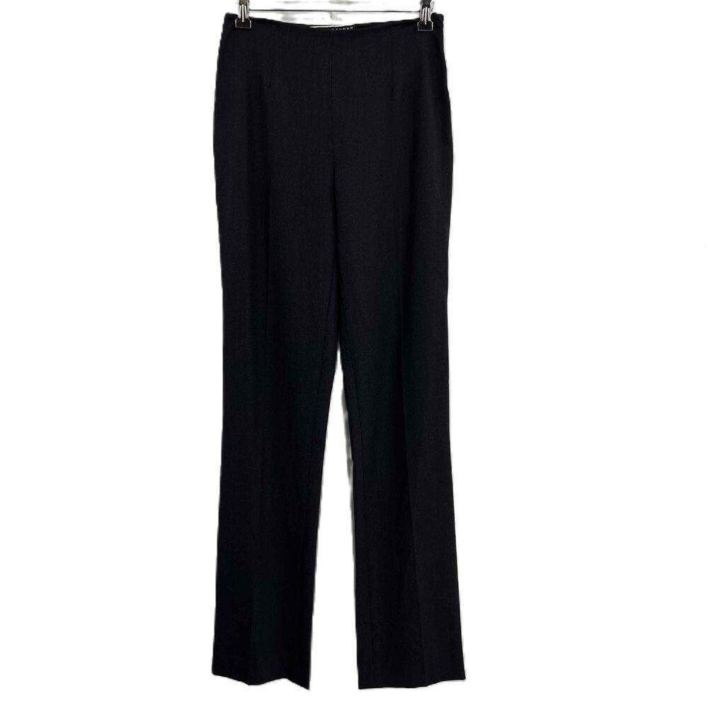 Ralph Lauren Black Label‎ Trousers Long Inseam Dark Charcoal Gray Wool Size 4